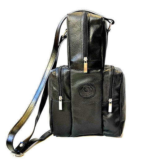 Zaino griffato "IDM" in pelle liscia per Thermos Stanley, Mate e Yerbera | Bolso & Matera - imperodelmate.com