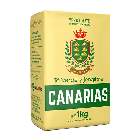 Yerba Mate - Canarias GREEN TEA and GINGER 1Kg