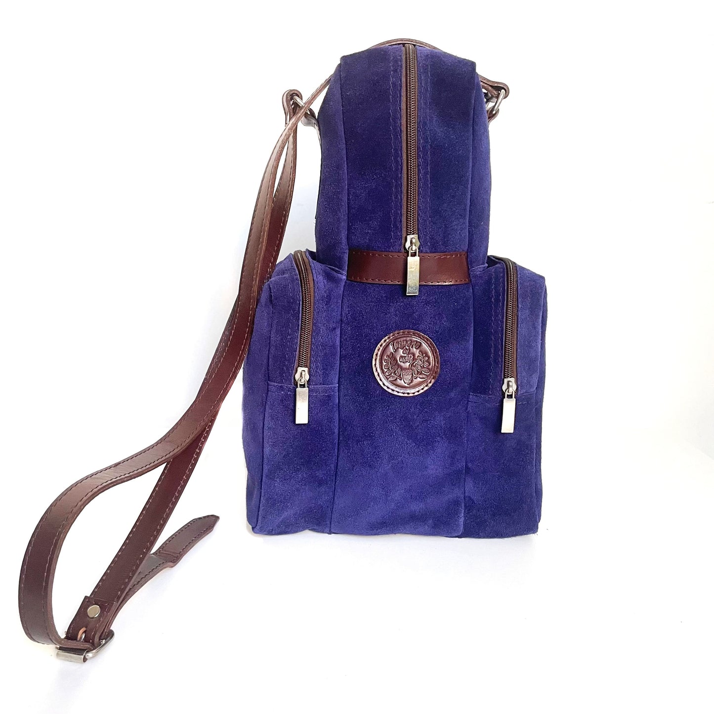 Violetto designer backpack "IDM" suede for Thermos Stanley, Mate and Yerbera