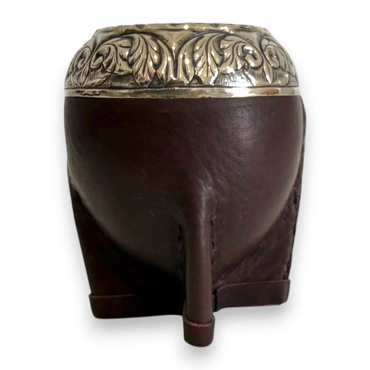 Mate Torpedo Marrone con Virola Alpaca decorata IDM| Elitè
