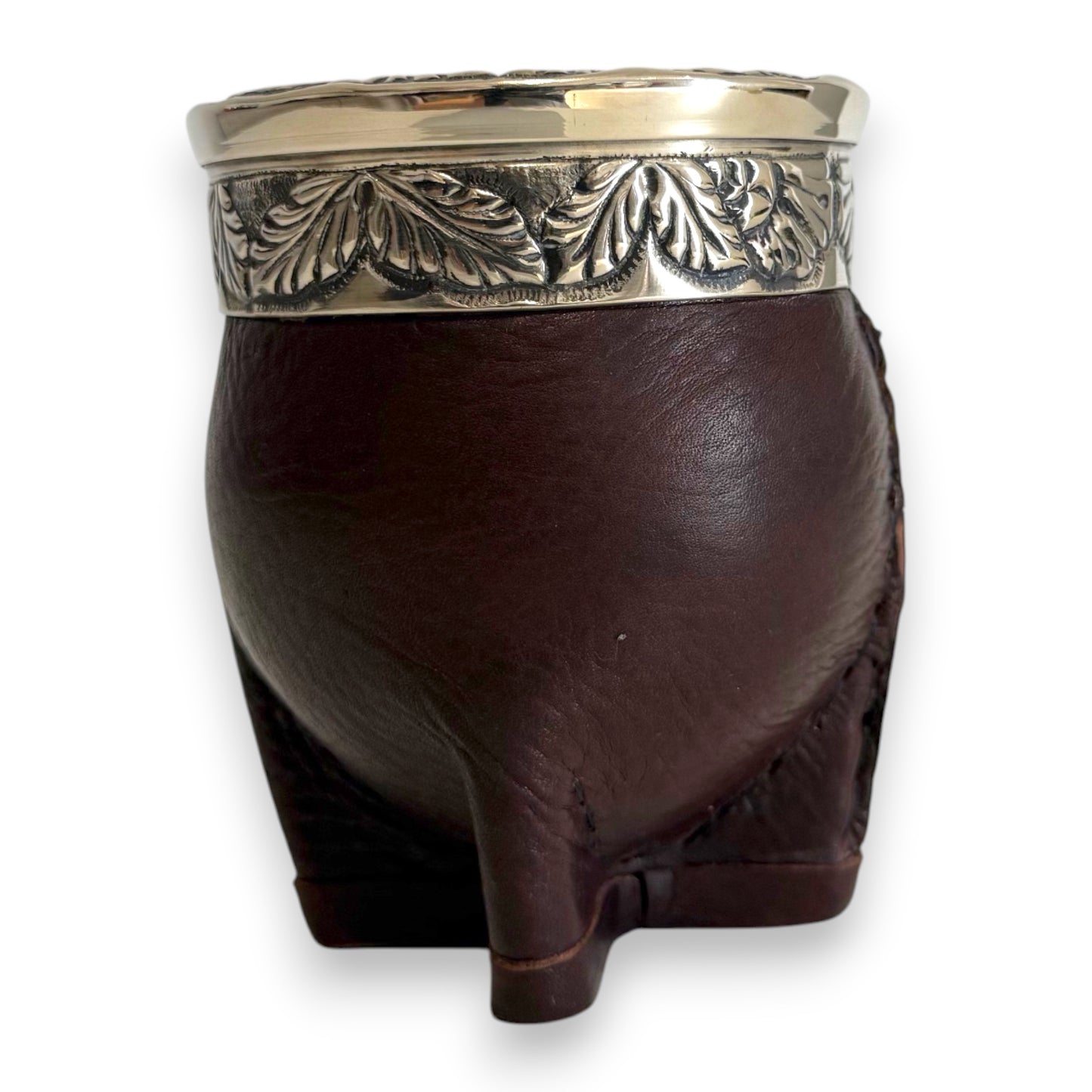 Mate Imperial Marrone in Cuoio con Virola decorata | Luxury