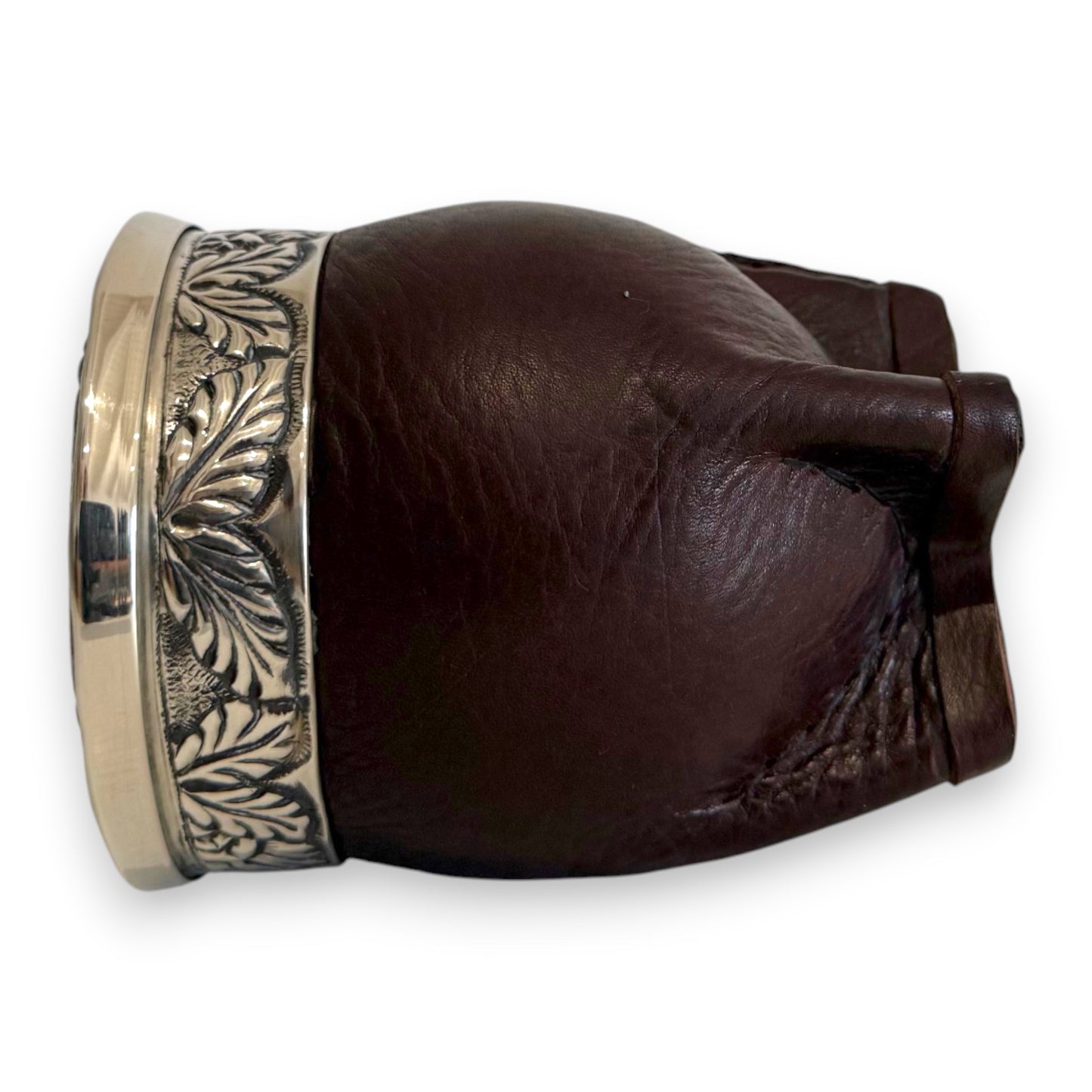 Mate Imperial Marrone in Cuoio con Virola decorata | Luxury