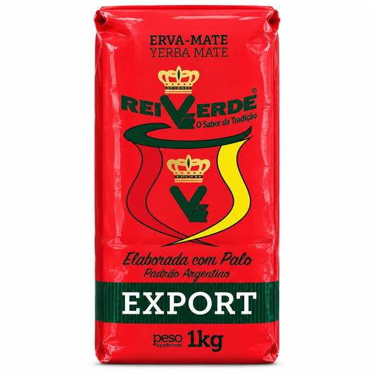 Yerba Mate REI VERDE - EXPORT ELABORADA con PALO 1 Kg.