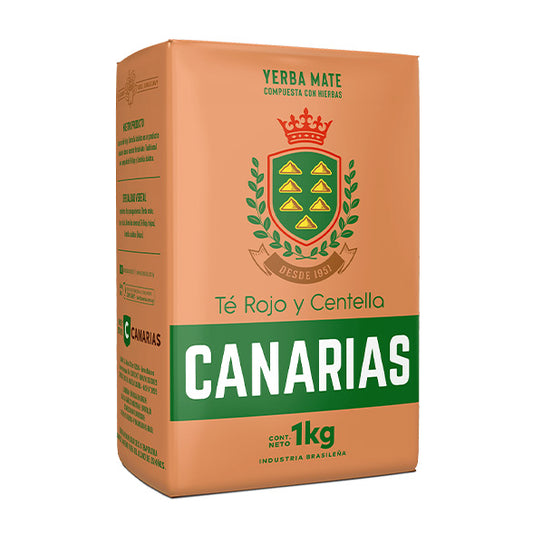 Yerba Mate CANARIAS - TE ROJO Y CENTELLA 1 Kg.