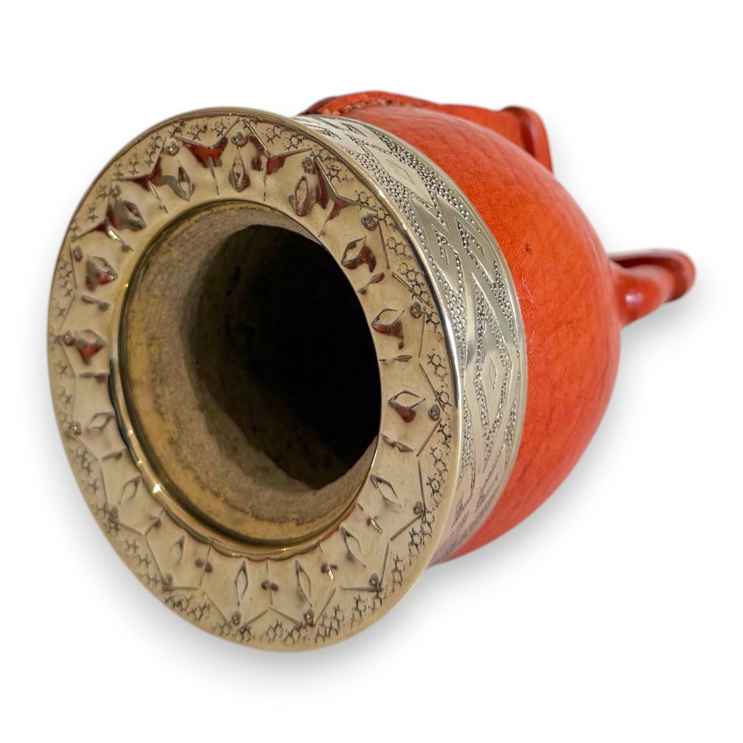 Mate Imperial in Cuoio Bronzo con Virola decorata in Alpaca | Standard