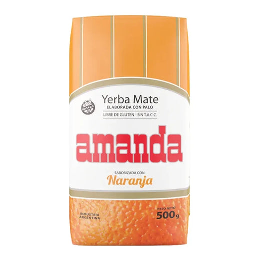 Yerba Mate AMANDA - NARANJA 1/2 Kg.
