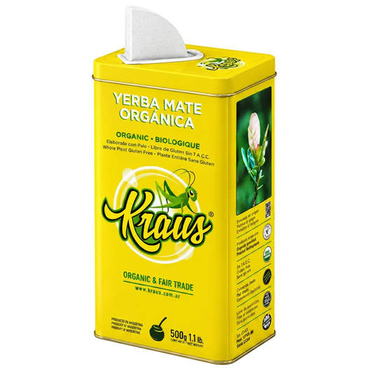Yerba Mate -  Kraus Mate Organica Tin 500 Gr
