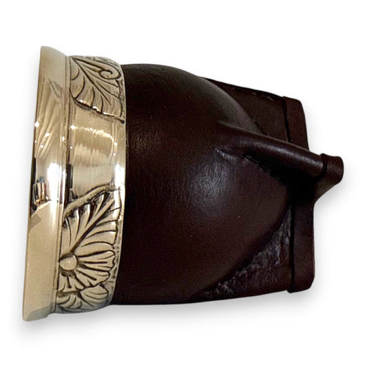 Mate Imperial Marrone in Cuoio con Virola decorata | Luxury