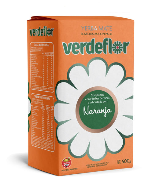 Yerba Mate VERDEFLOR - NARANJA 1/2 Kg.