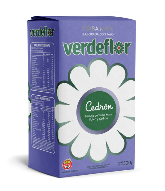 Yerba Mate VERDEFLOR - CEDRON 1/2 Kg.
