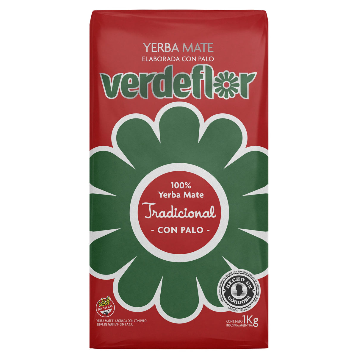 Yerba Mate VERDEFLOR - TRADICIONAL 1 Kg.