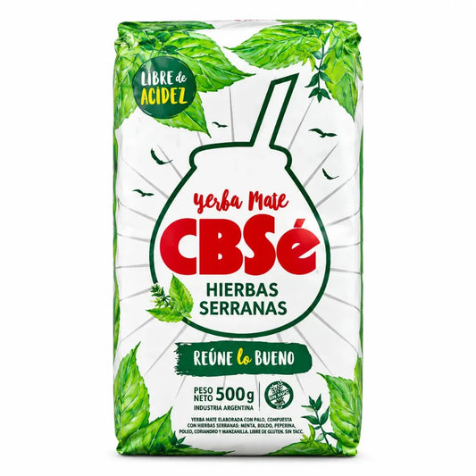 Yerba Mate CBSé - HIERBAS SERRANAS 1/2 Kg.
