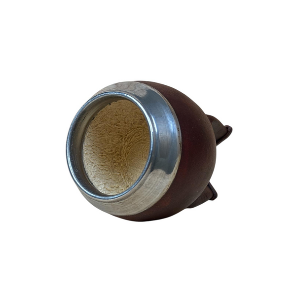 Mate Torpedo Marrone con Virola Alpaca | Standard