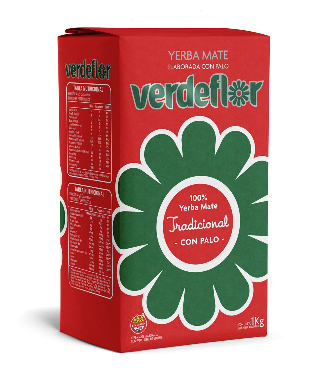 Yerba Mate VERDEFLOR - TRADICIONAL 1 Kg.