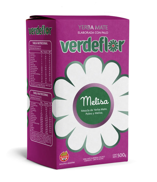 Yerba Mate VERDEFLOR - MELISSA 1/2 Kg.