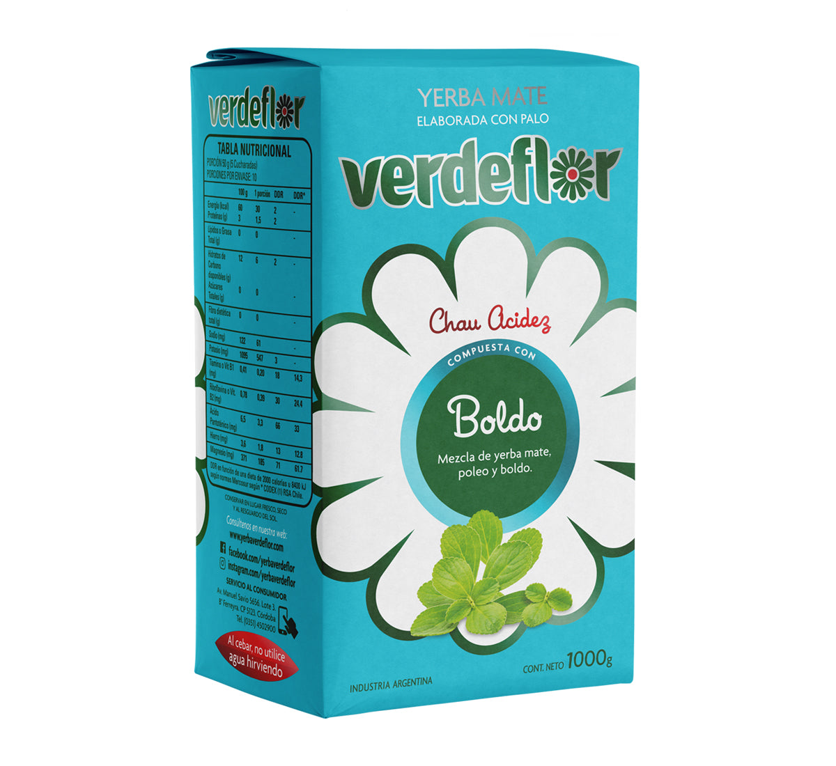 Yerba Mate VERDEFLOR - BOLDO 1 Kg.