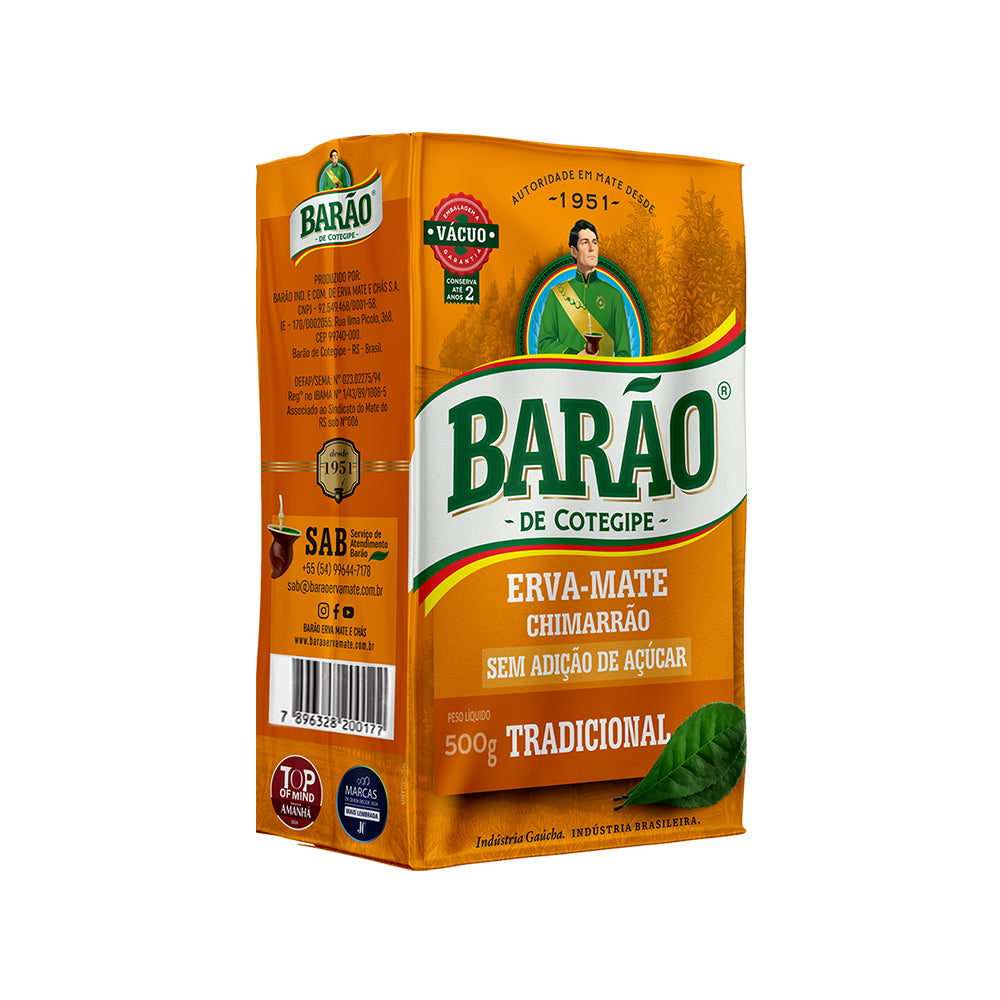 Chimarrão BARÃO de COTEGIPE - TRADICIONAL VACUUM 1/2 Kg.