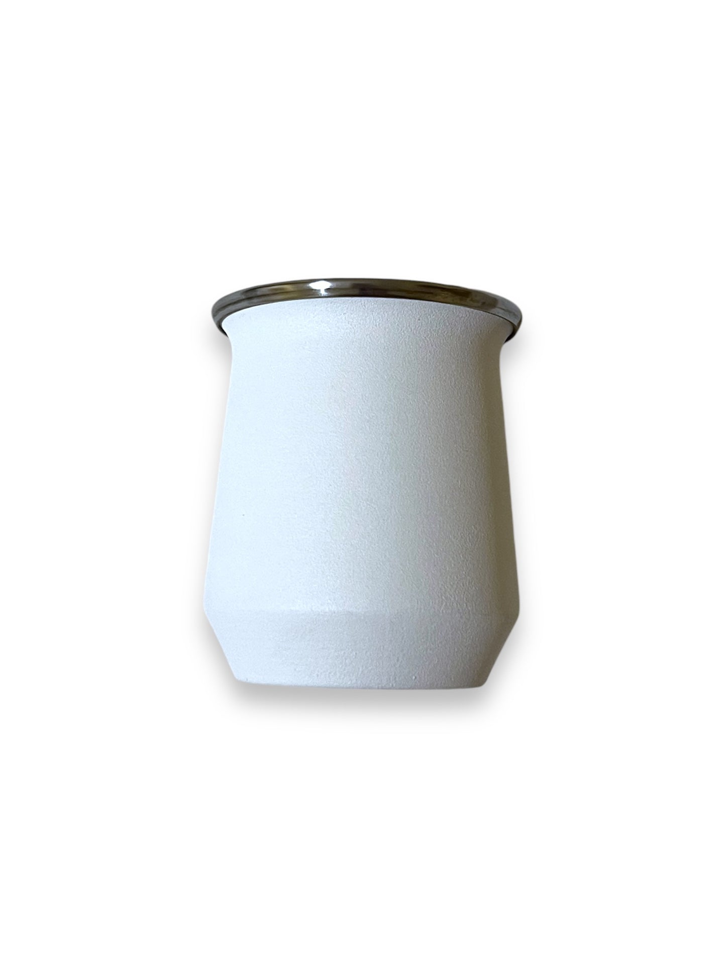 Mate Acero Inox Blanco