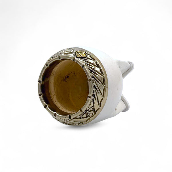 Mate Torpedo Bianco con Fleje Alpaca | Standard