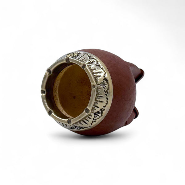 Mate Torpedo Marrone con Fleje Alpaca | Standard