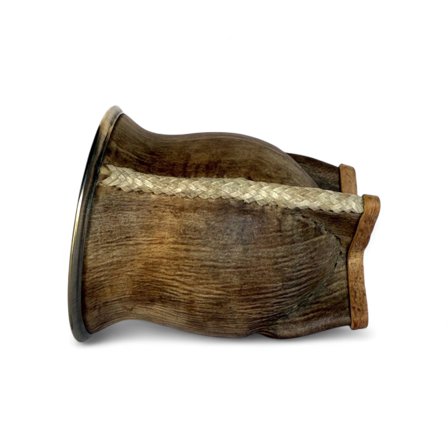 Mate Camionero Cuoio Crudo con Virola Alpaca | Standard