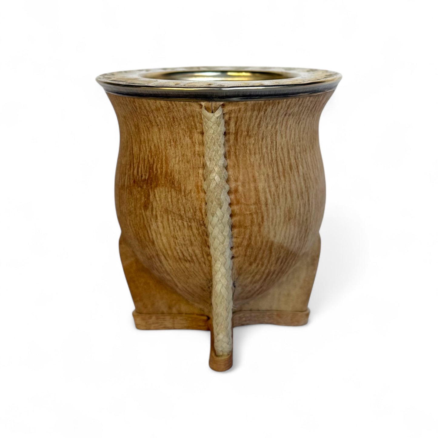 Mate Camionero Cuoio Crudo con Virola Alpaca | Standard