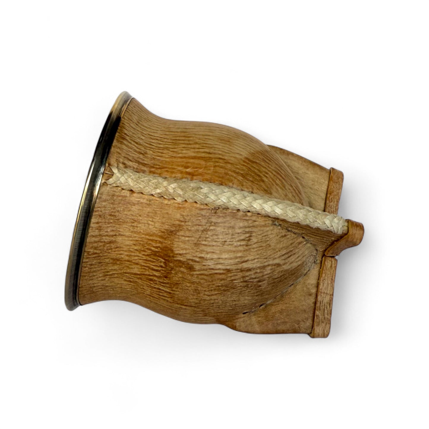 Mate Camionero Cuoio Crudo con Virola Alpaca | Standard