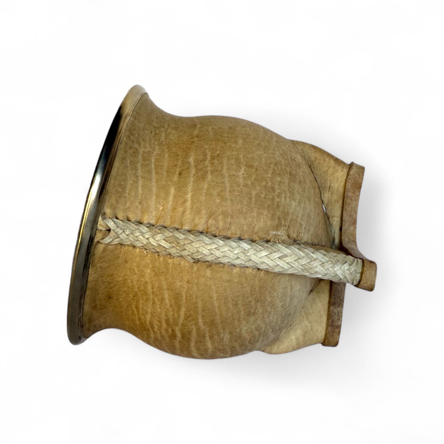Mate Camionero Cuoio Crudo con Virola Alpaca | Standard