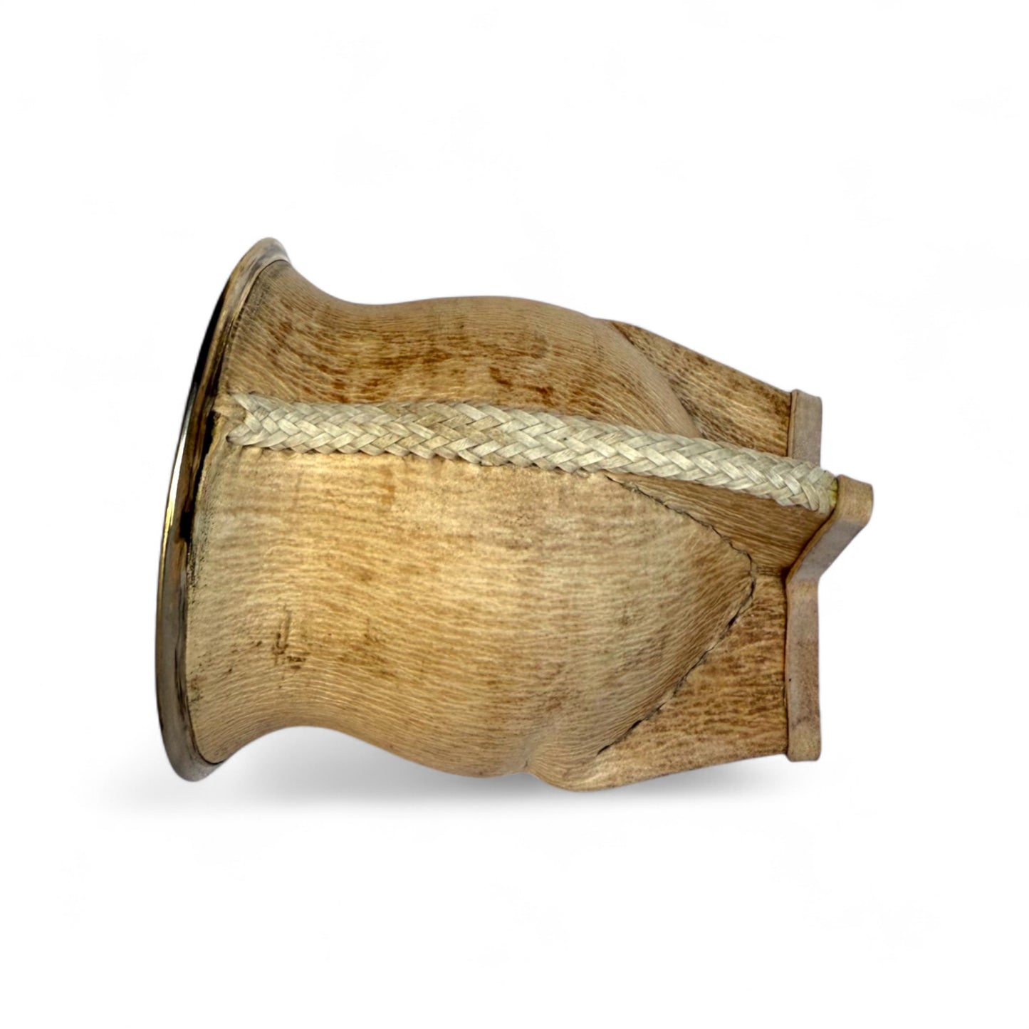 Mate Camionero Cuoio Crudo con Virola Alpaca | Standard