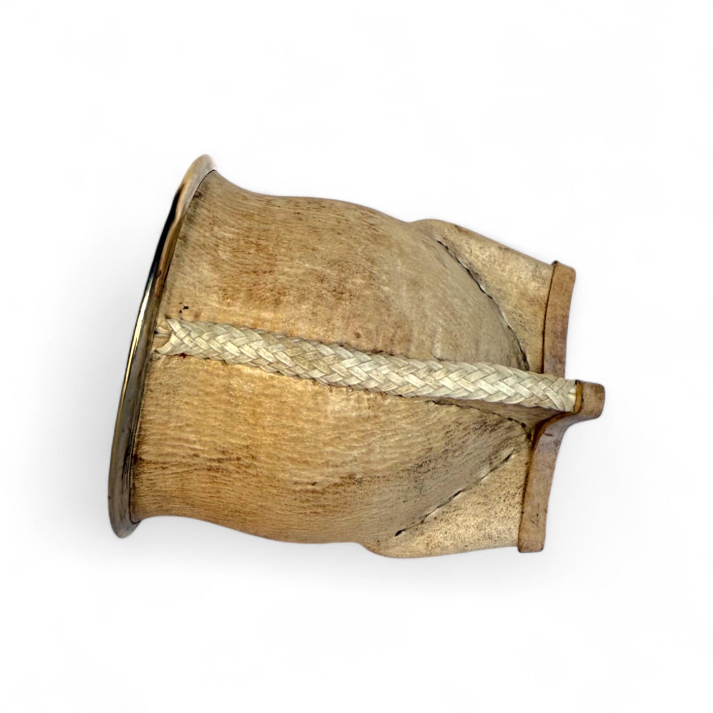 Mate Camionero Cuoio Crudo con Virola Alpaca | Standard