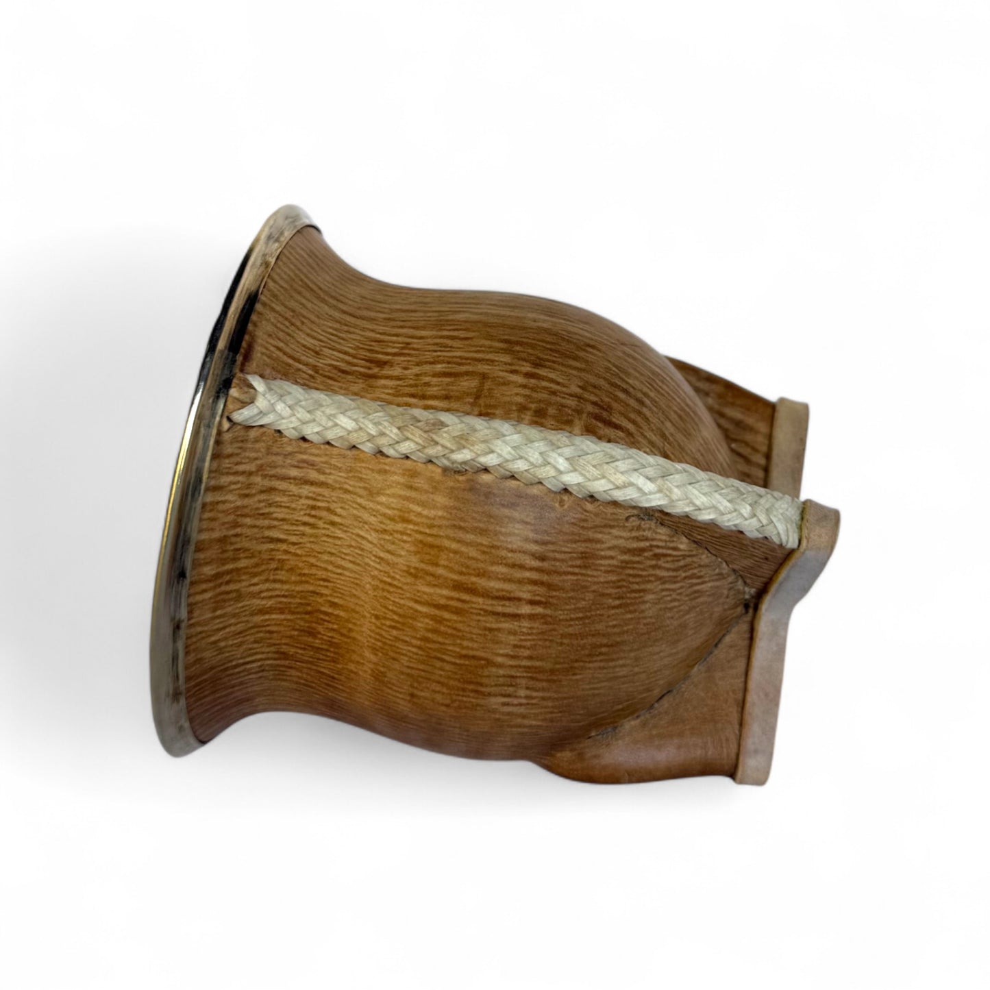 Mate Camionero Cuoio Crudo con Virola Alpaca | Standard