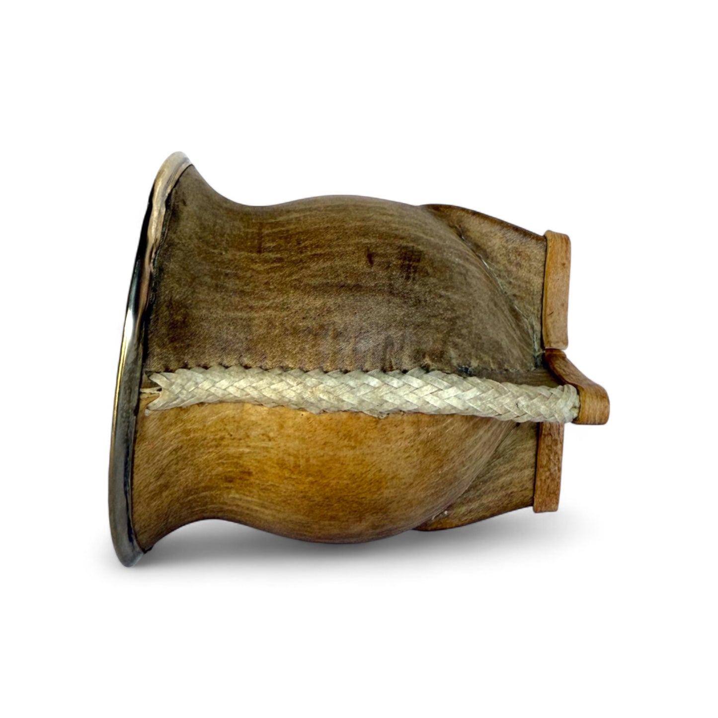 Mate Camionero Cuoio Crudo con Virola Alpaca | Standard