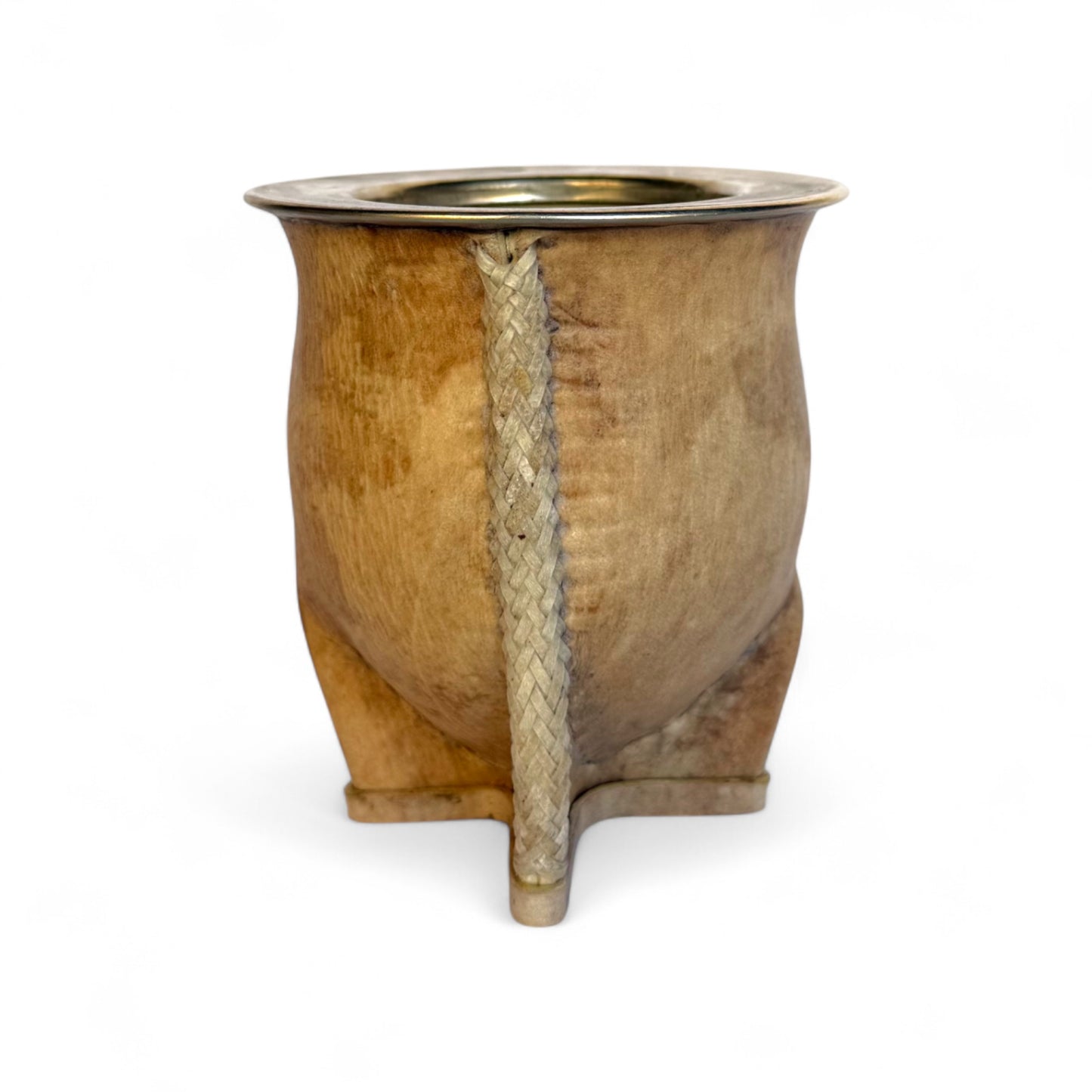 Mate Camionero Cuoio Crudo con Virola Alpaca | Standard