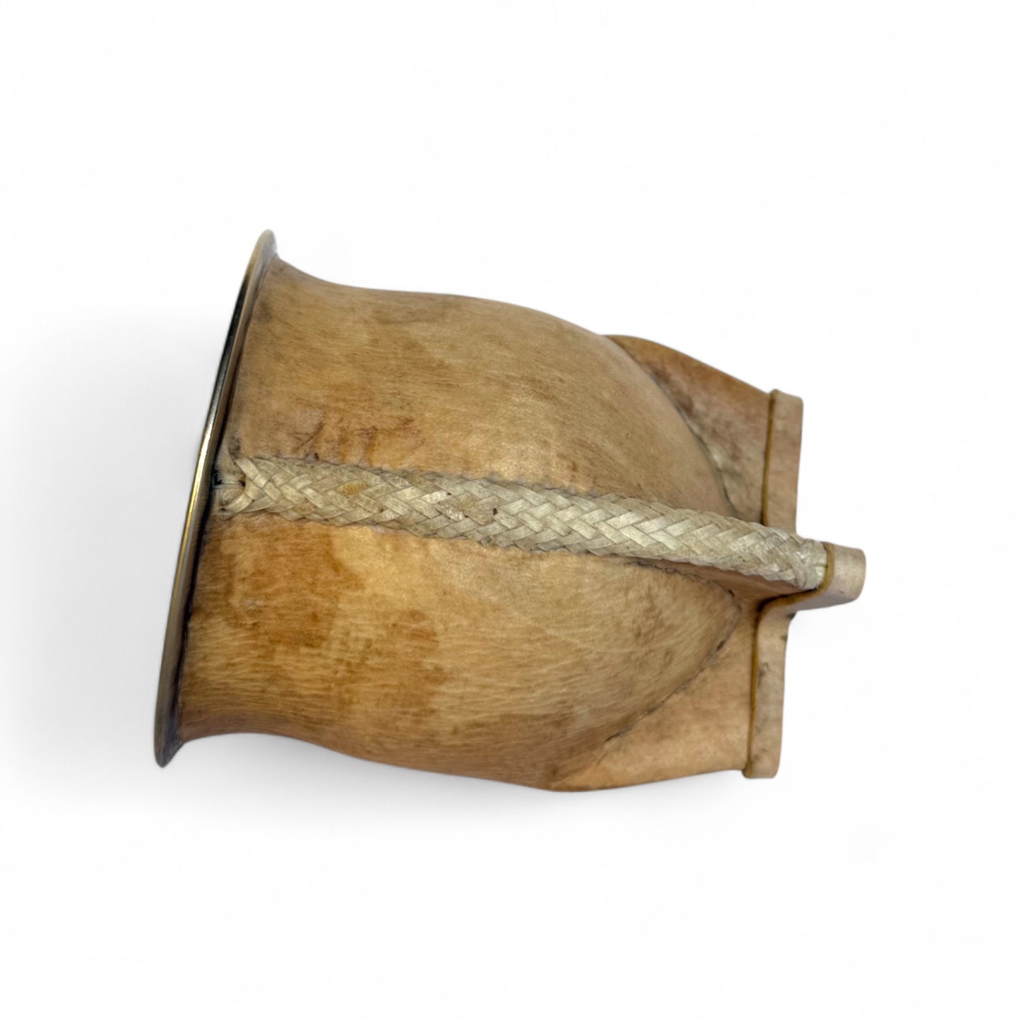 Mate Camionero Cuoio Crudo con Virola Alpaca | Standard