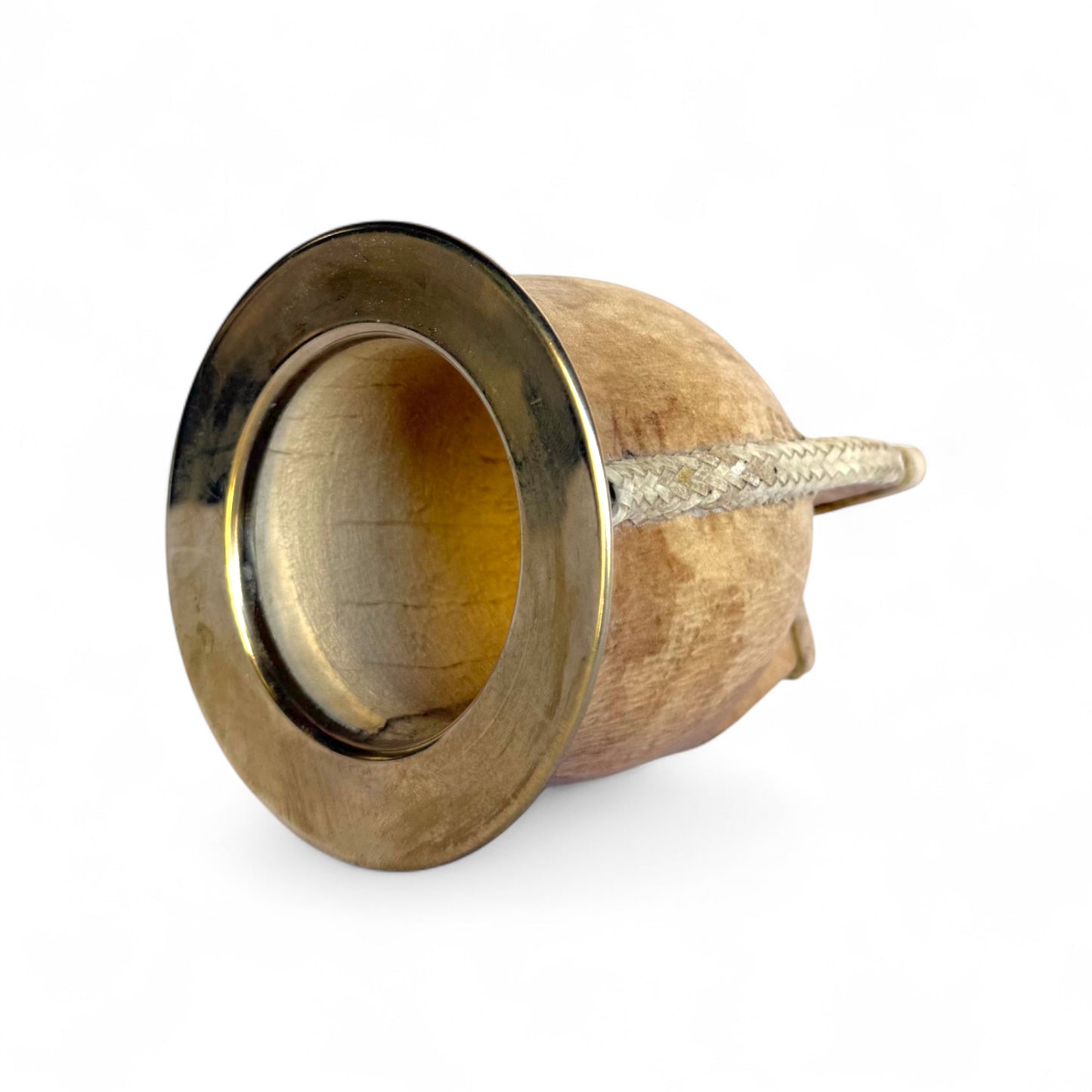 Mate Camionero Cuoio Crudo con Virola Alpaca | Standard