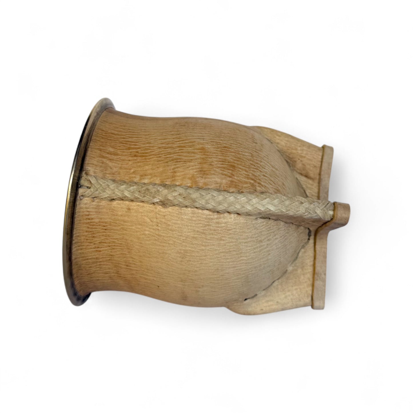 Mate Camionero Cuoio Crudo con Virola Alpaca | Standard