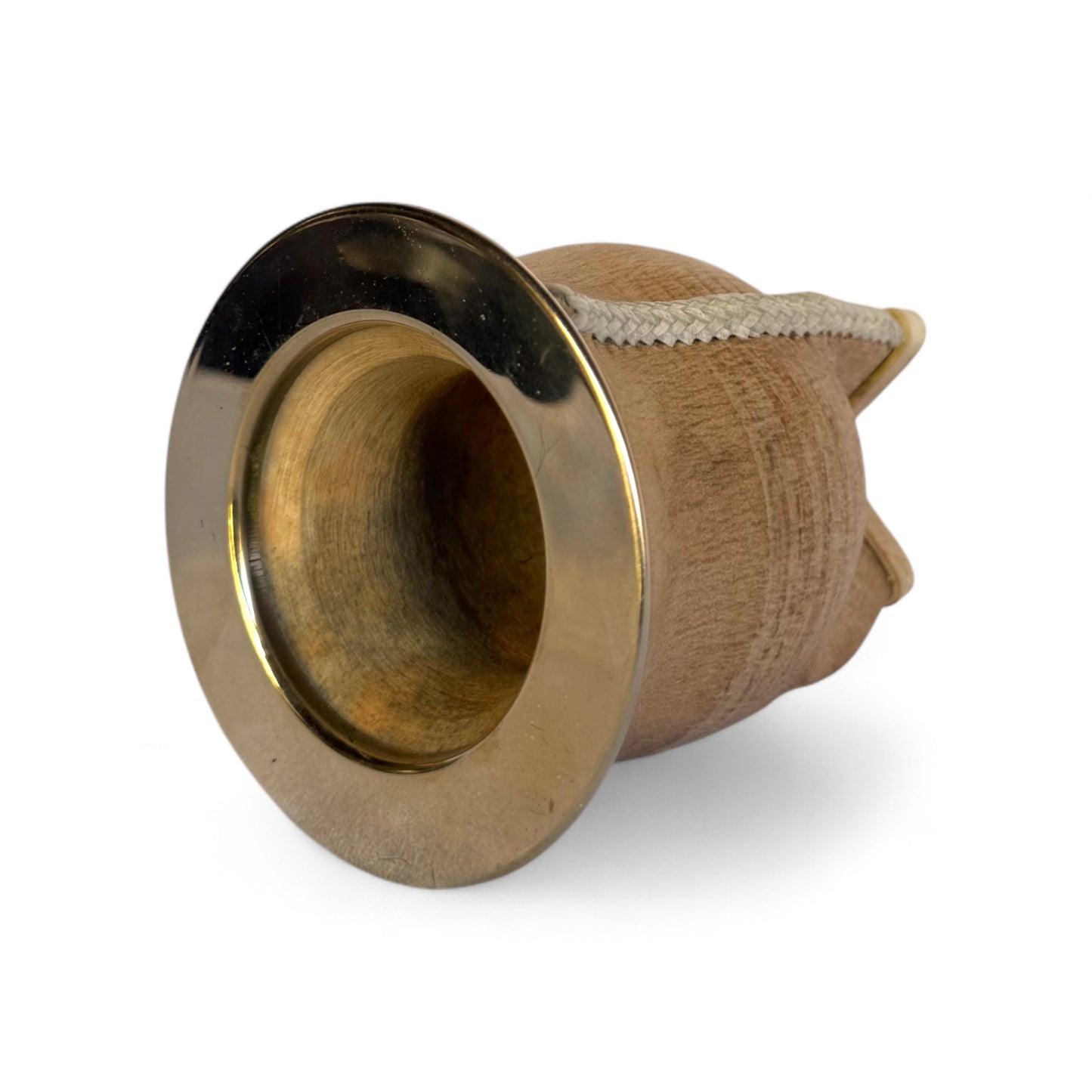 Mate Camionero Cuoio Crudo con Virola Alpaca | Standard