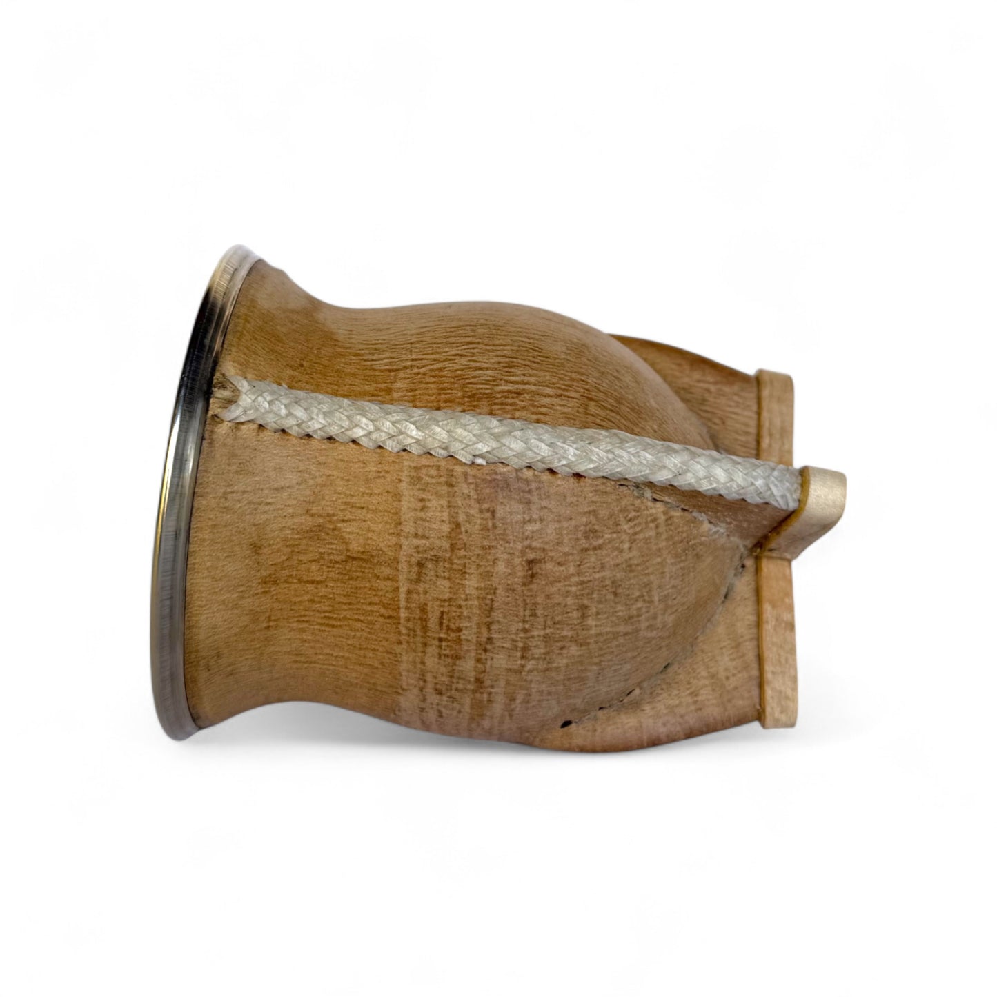 Mate Camionero Cuoio Crudo con Virola Alpaca | Standard