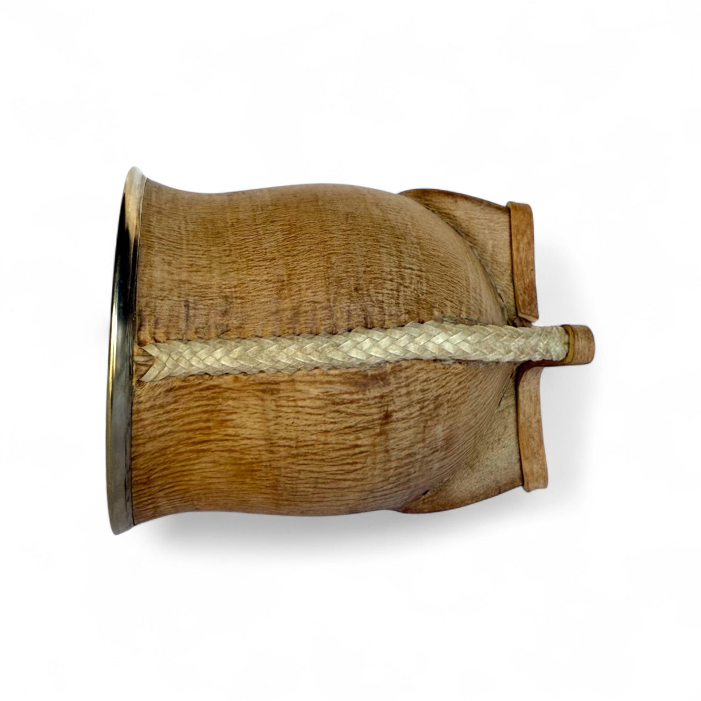 Mate Camionero Cuoio Crudo con Virola Alpaca | Standard