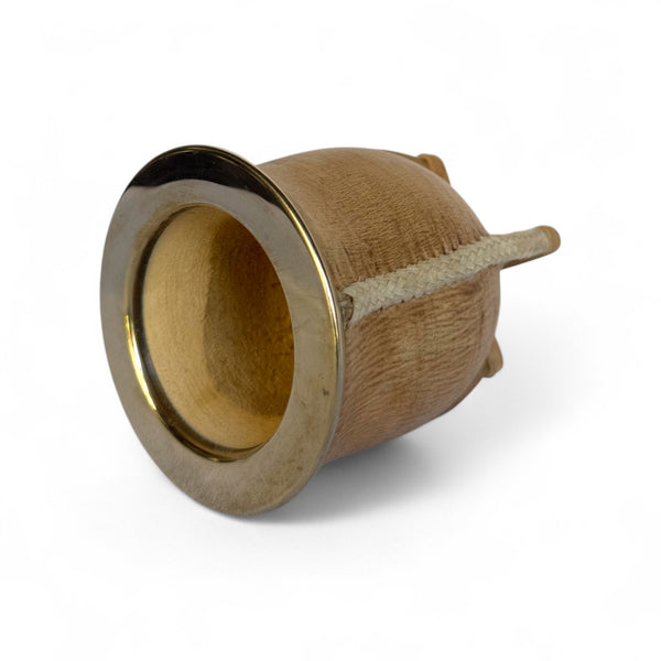 Mate Camionero Cuoio Crudo con Virola Alpaca | Standard