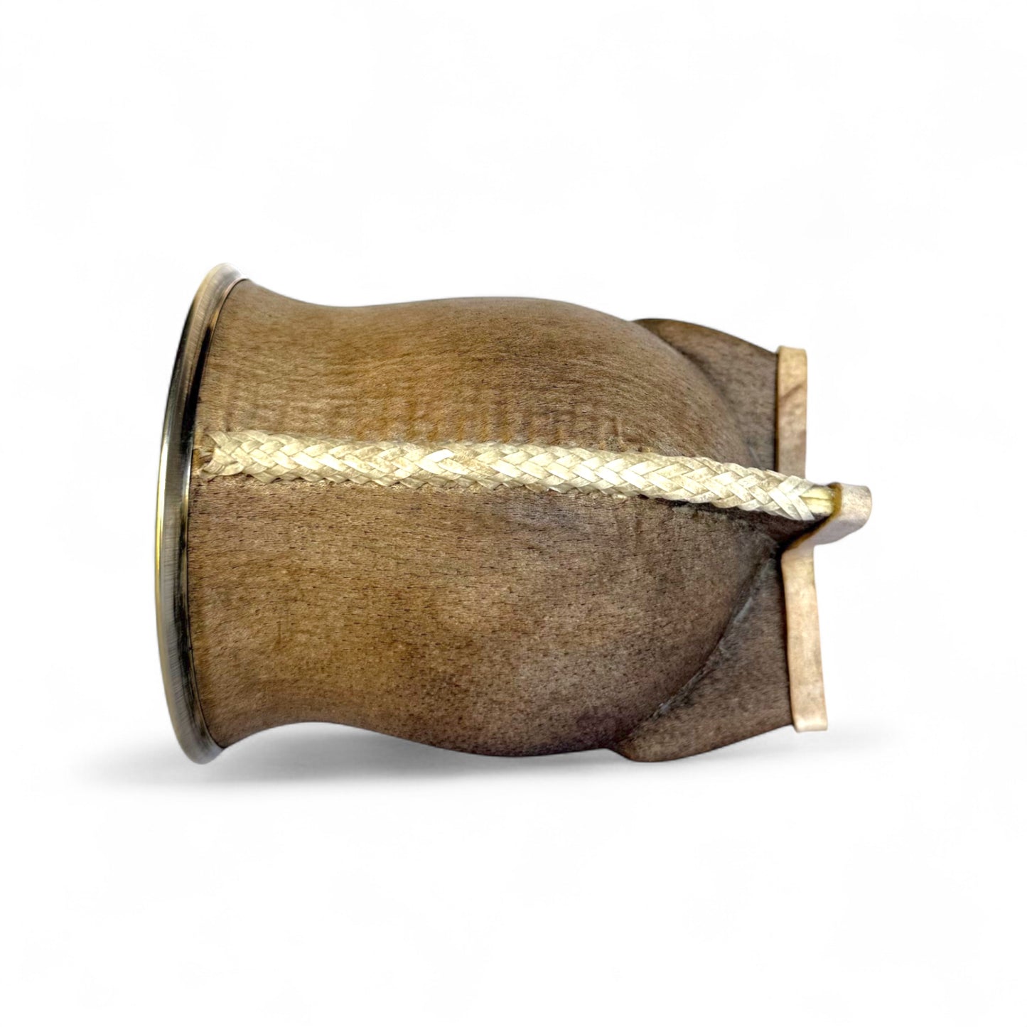 Mate Camionero Cuoio Crudo con Virola Alpaca | Standard