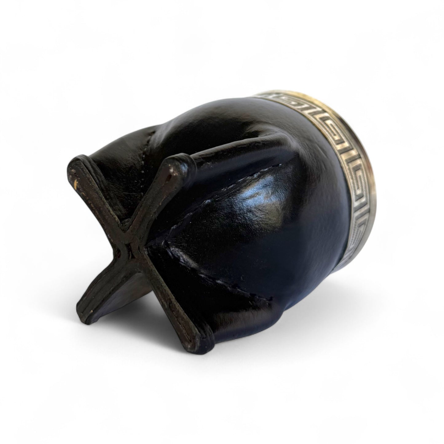 Mate Imperial Nero con Virola Alpaca Decorata | Premium