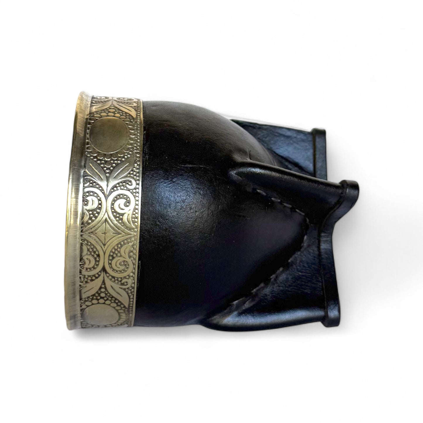 Mate Imperial Nero con Virola Alpaca Decorata | Premium