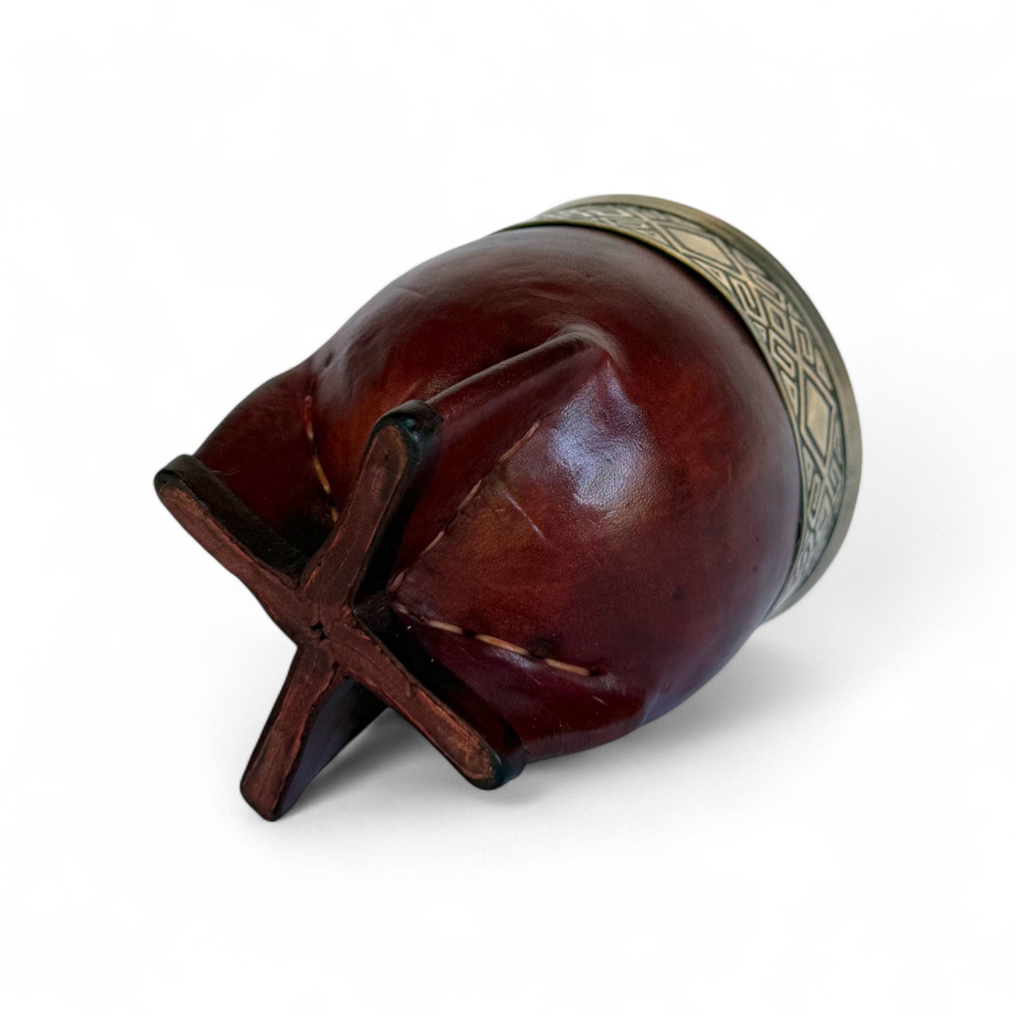 Mate Imperial Bordò con Virola Alpaca Decorata | Premium