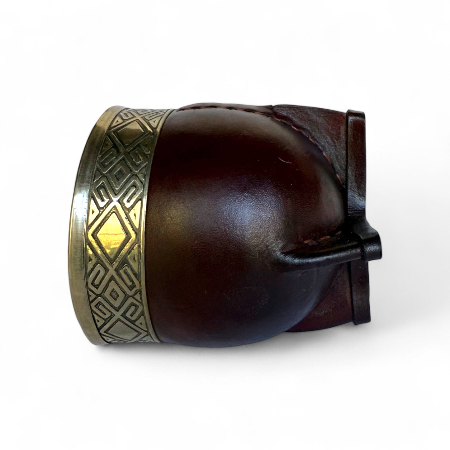 Mate Imperial Bordò con Virola Alpaca Decorata | Premium