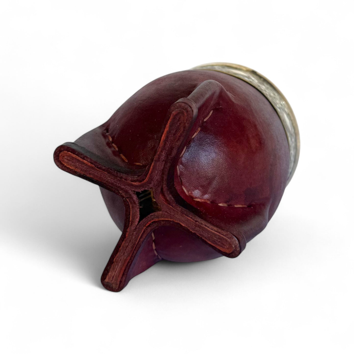 Mate Imperial Bordò con Virola Alpaca Decorata | Premium