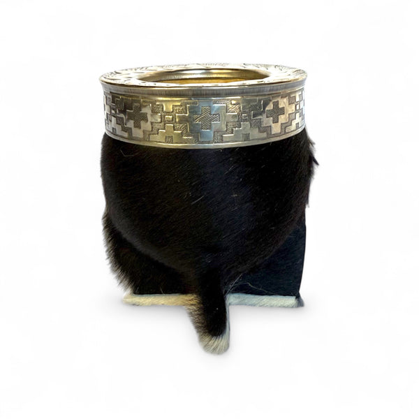 Imperial Negro con Base, Fleje y Virola de Alpaca Cincelada por ORFEBRE 