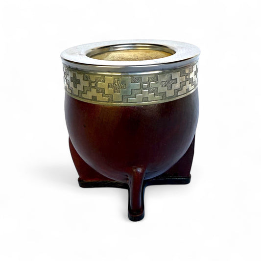 Mate Imperial Bordò con Virola Alpaca | Standard