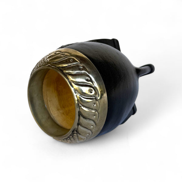 Mate Torpedo Nero con Fleje Alpaca | Standard