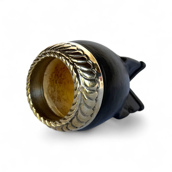 Mate Torpedo Nero con Fleje Alpaca | Standard